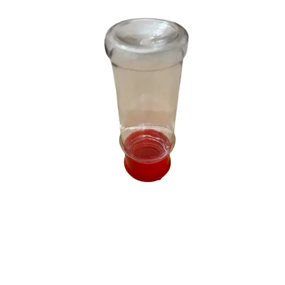 Shakers bulk count 34 clear plastic with red flip caps 4 inches